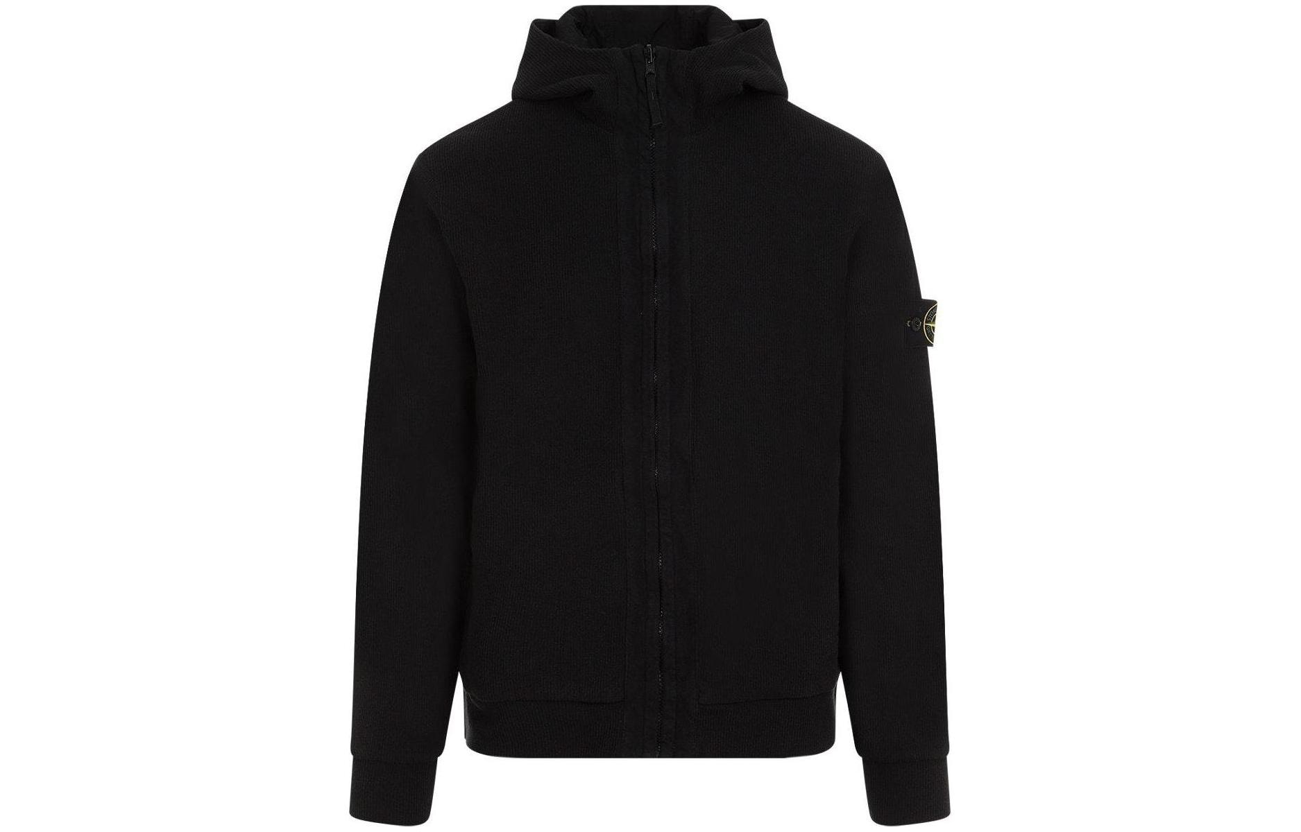 Stone Island Black Hooded Jacket