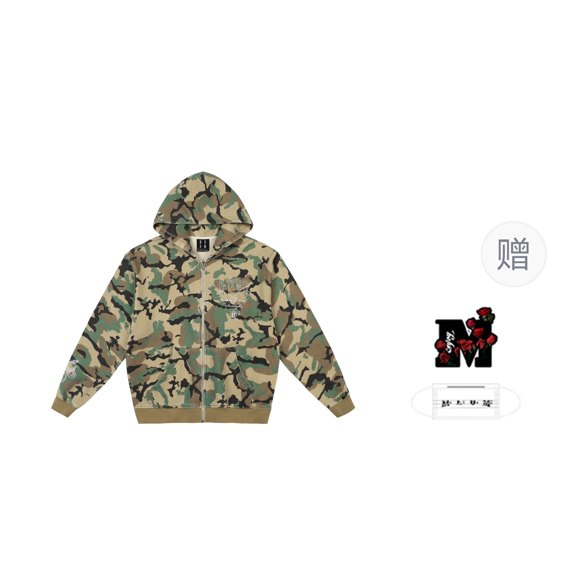 Худи MR.ENJOYDA MONEY MEDM SS25 Camo Hoodie