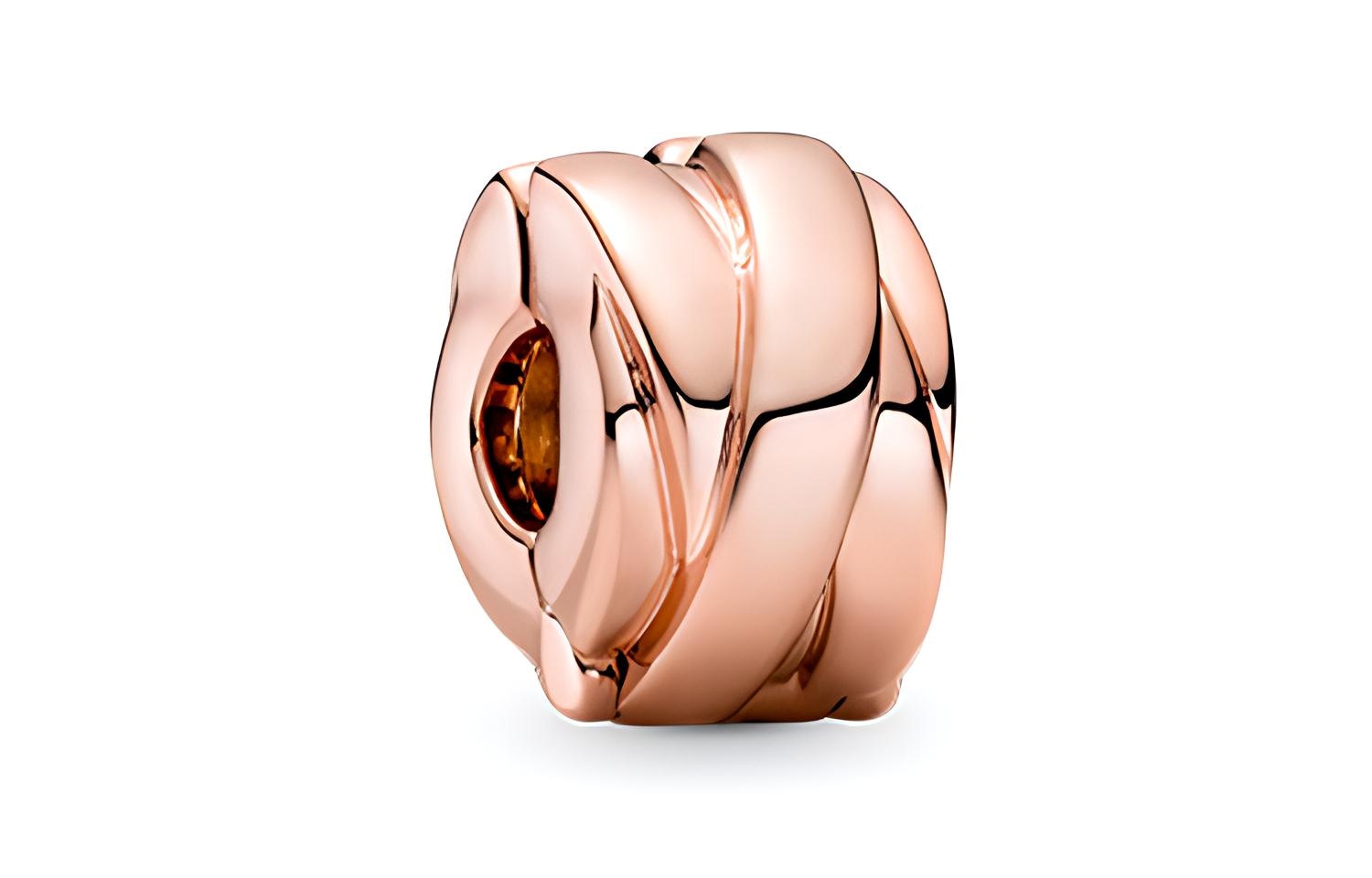Pandora/潘多拉 Pandora Rose Polished Ribbon Clip