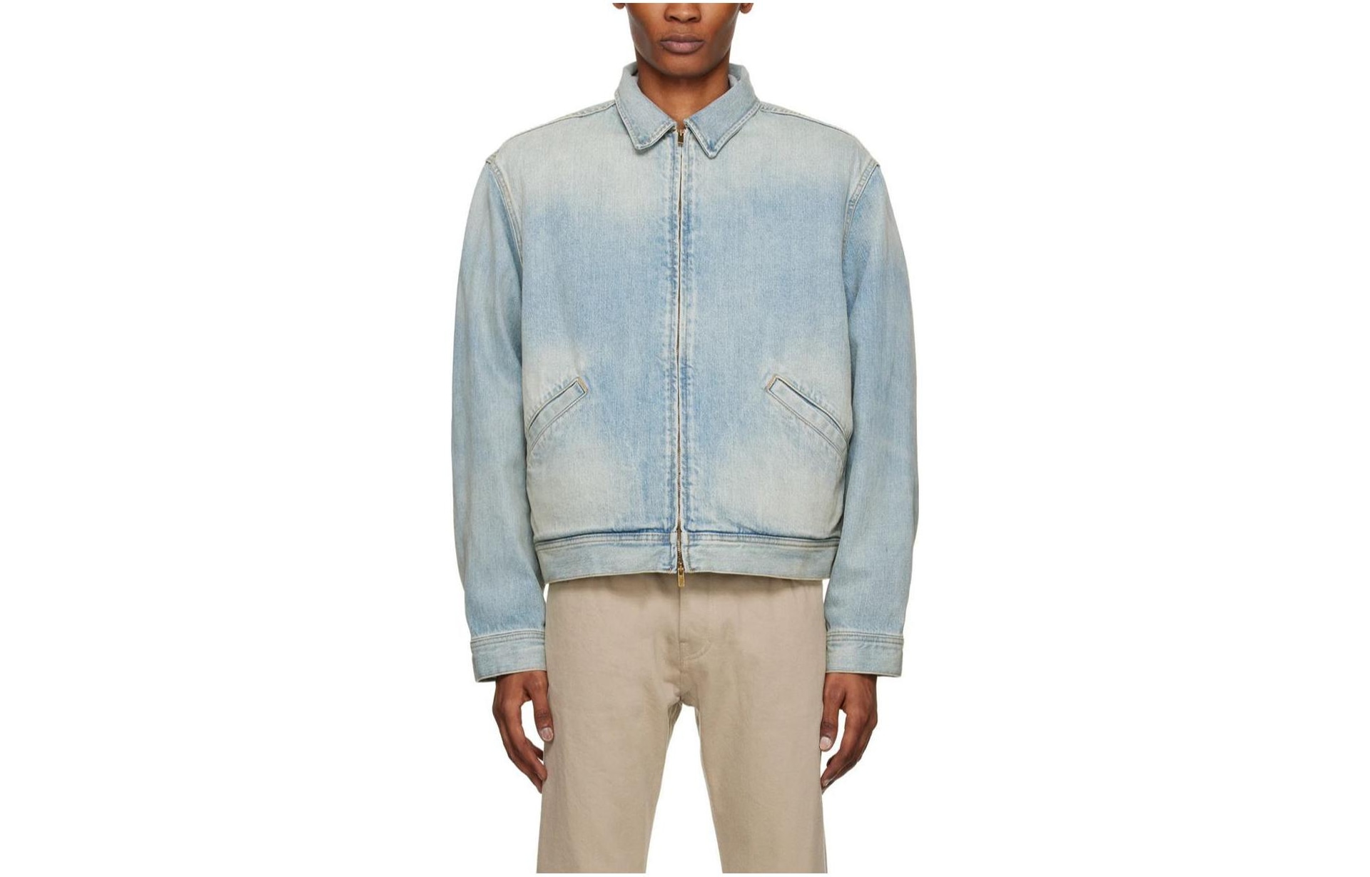 Fear of God SS23 Eternal Cotton Non-Stretch 14 Oz Denim Jacket Fading Throughout 5 Year Indigo 5