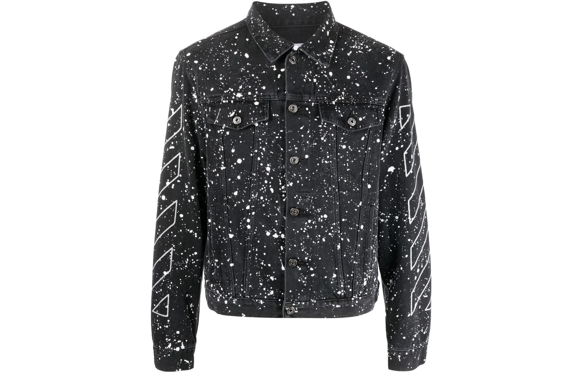 OFF-WHITE FW22 Black Denim Jacket