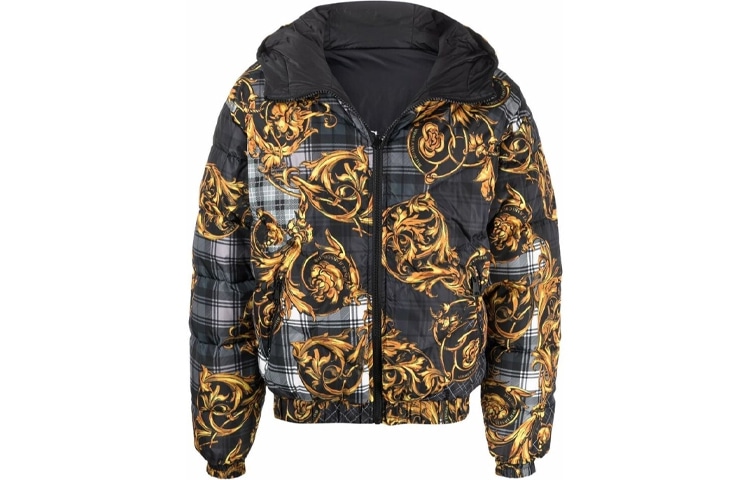 VERSACE/范思哲 Versace Baroque Print Reversible Puffer Jacket