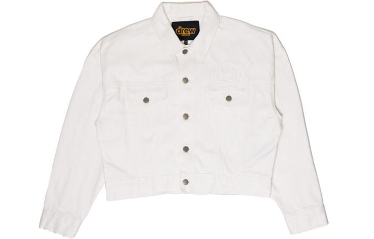 Drew House logo Cropped Selvedge Trucker Jacket White Logo