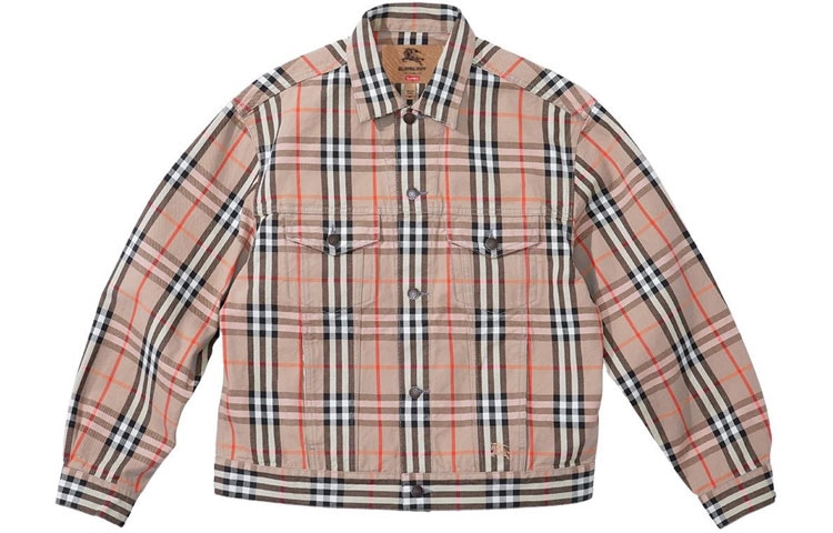 Supreme x Burberry Denim Trucker Jacket