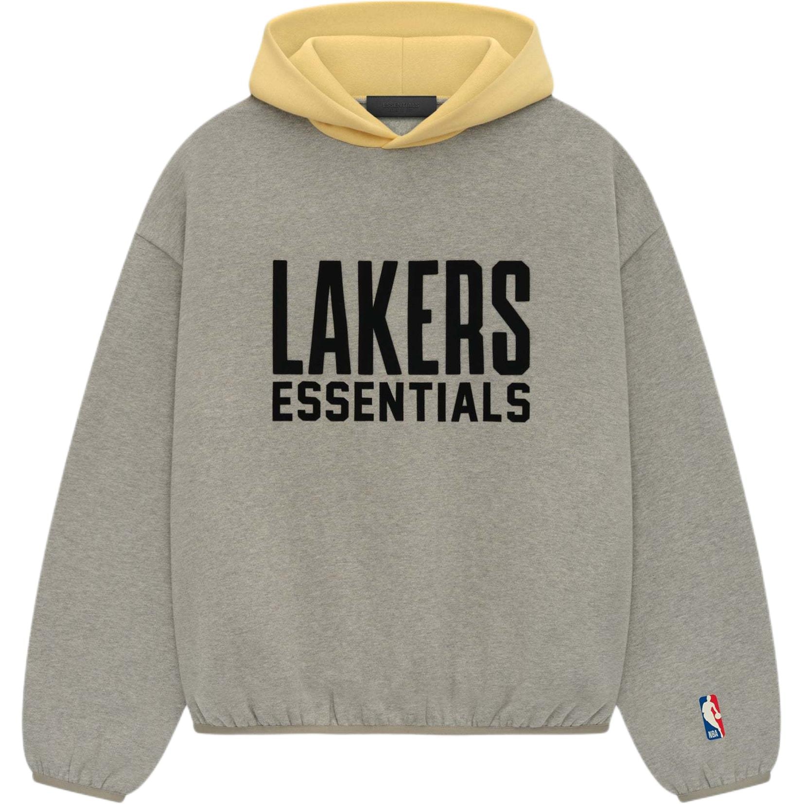 Худи Fear of God Essentials x NBA Lakers Hoodie Warm Heather