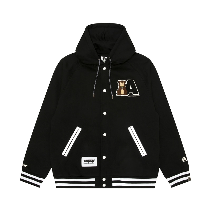Aape FW24 Black Hoodie Jacket