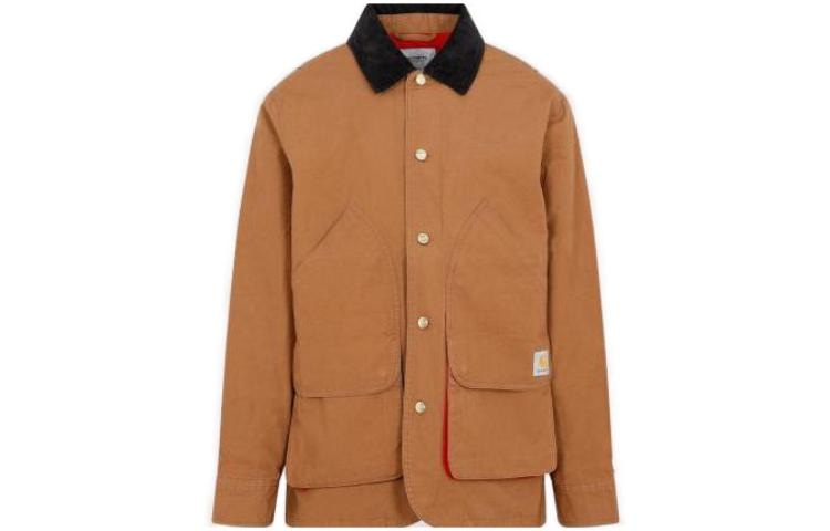 Carhartt WIP Loose Button Collar Jacket Brown