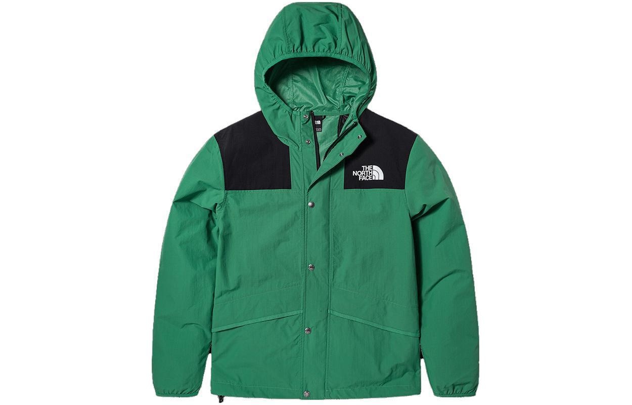 北面/THE NORTH FACE The North Face Logo Print Colorblock Zip Hoodie