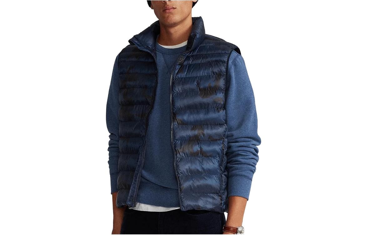 Polo Ralph Lauren Camo Zip Vest Blue
