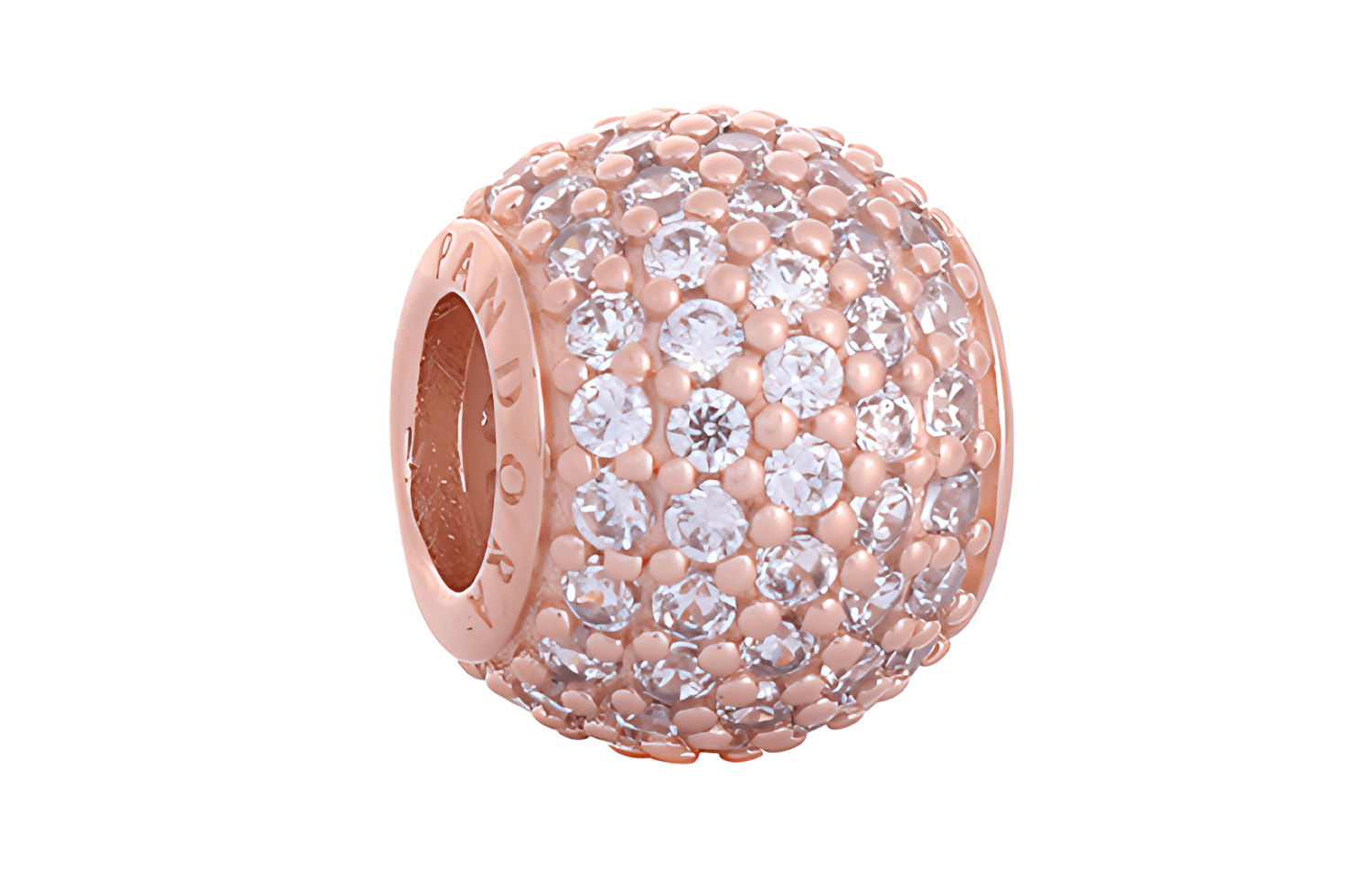 Pandora/潘多拉 Pandora Rose Charm Pave 925 Silver
