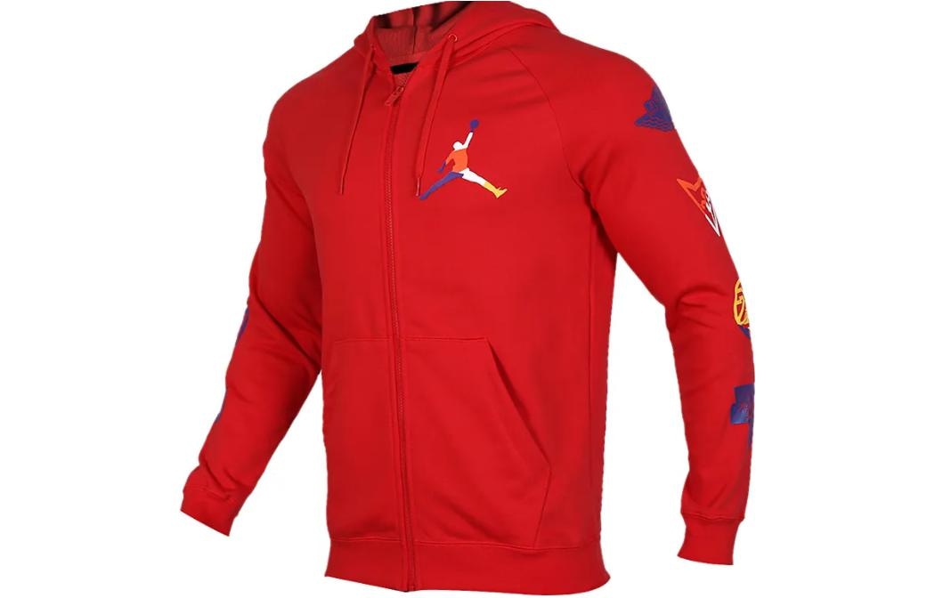 Куртка Jordan Logo Zip Hoodie Red