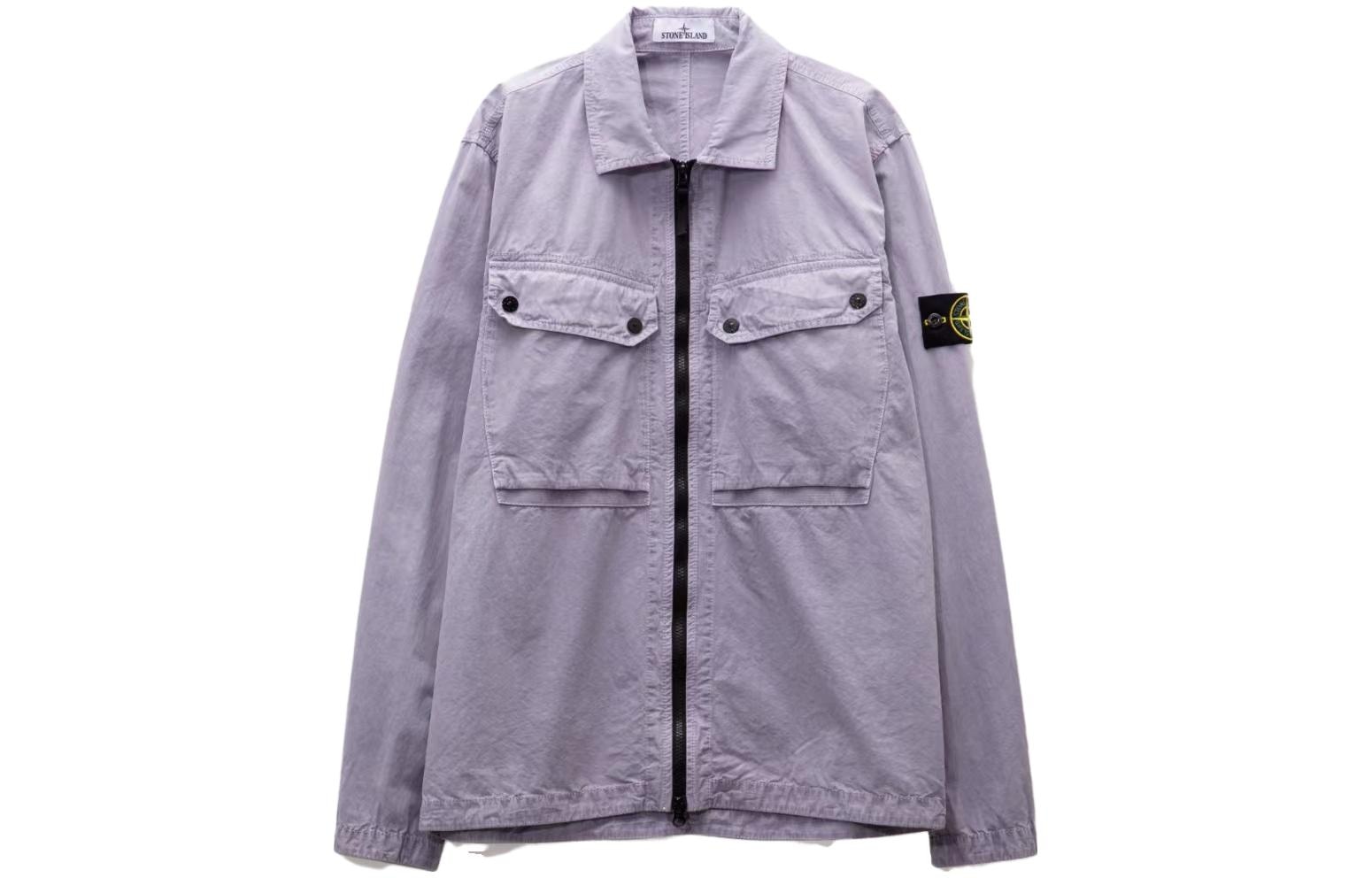 Stone Island FW23 Organic Cotton Shirt Lavender