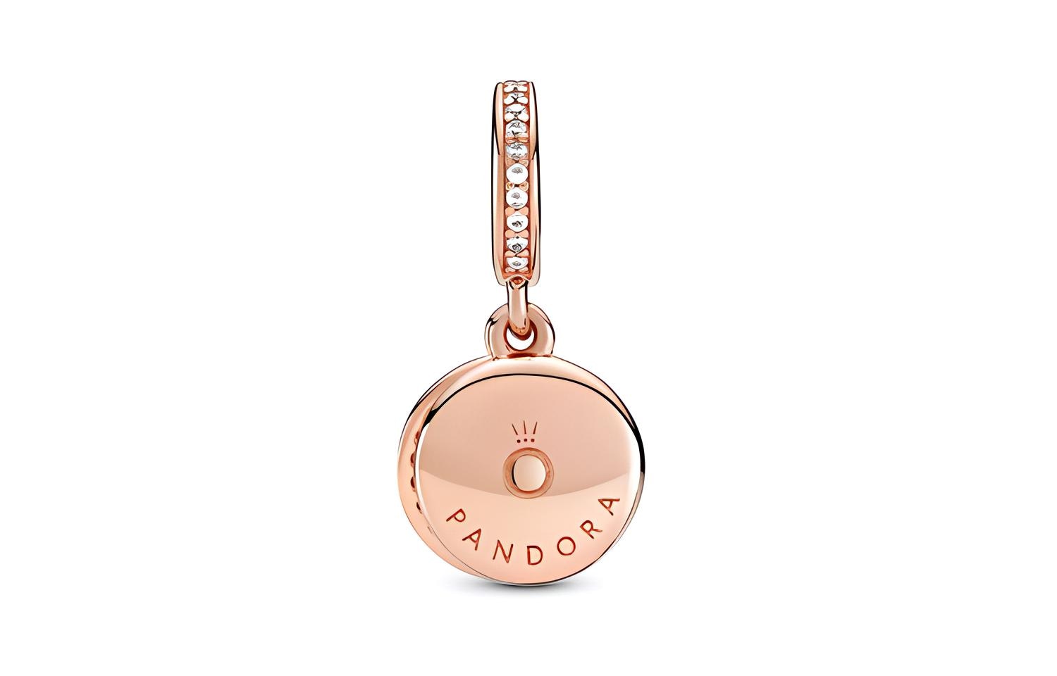 Pandora Radiant Pink Double Charm Rose Gold — фото 3