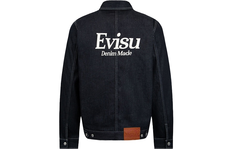 EVISU FW22 Denim Jacket Back Letter Print