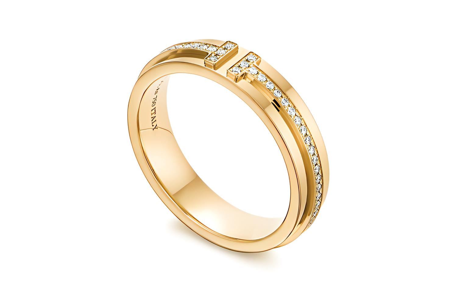 Tiffany & Co. Tiffany T Narrow Diamond 18K Gold Ring — фото 1