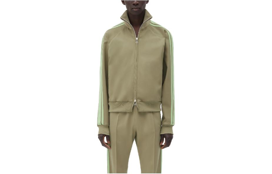Bottega Veneta/葆蝶家 Bottega Veneta SS23 Striped Sleeve Jacket Green