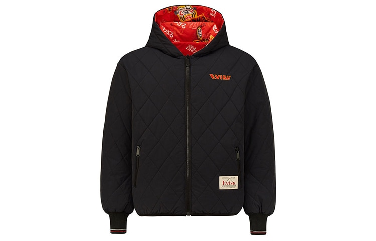 EVISU Daruma Reversible Hooded Down Jacket