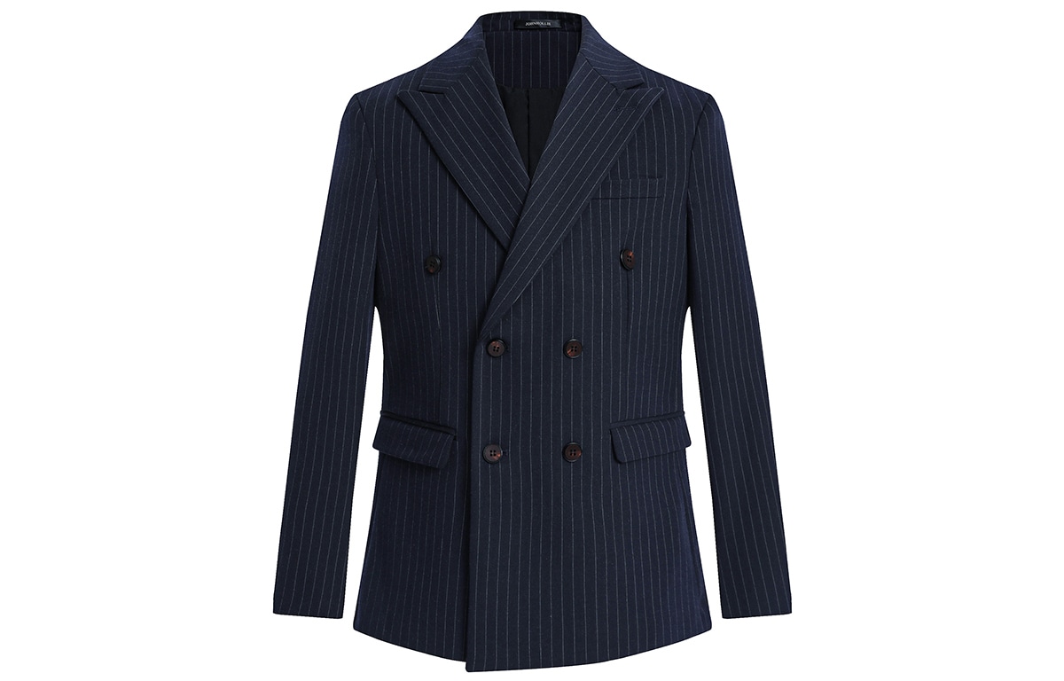 Johnhollis Striped Slim Double-Breasted Suit — фото 4