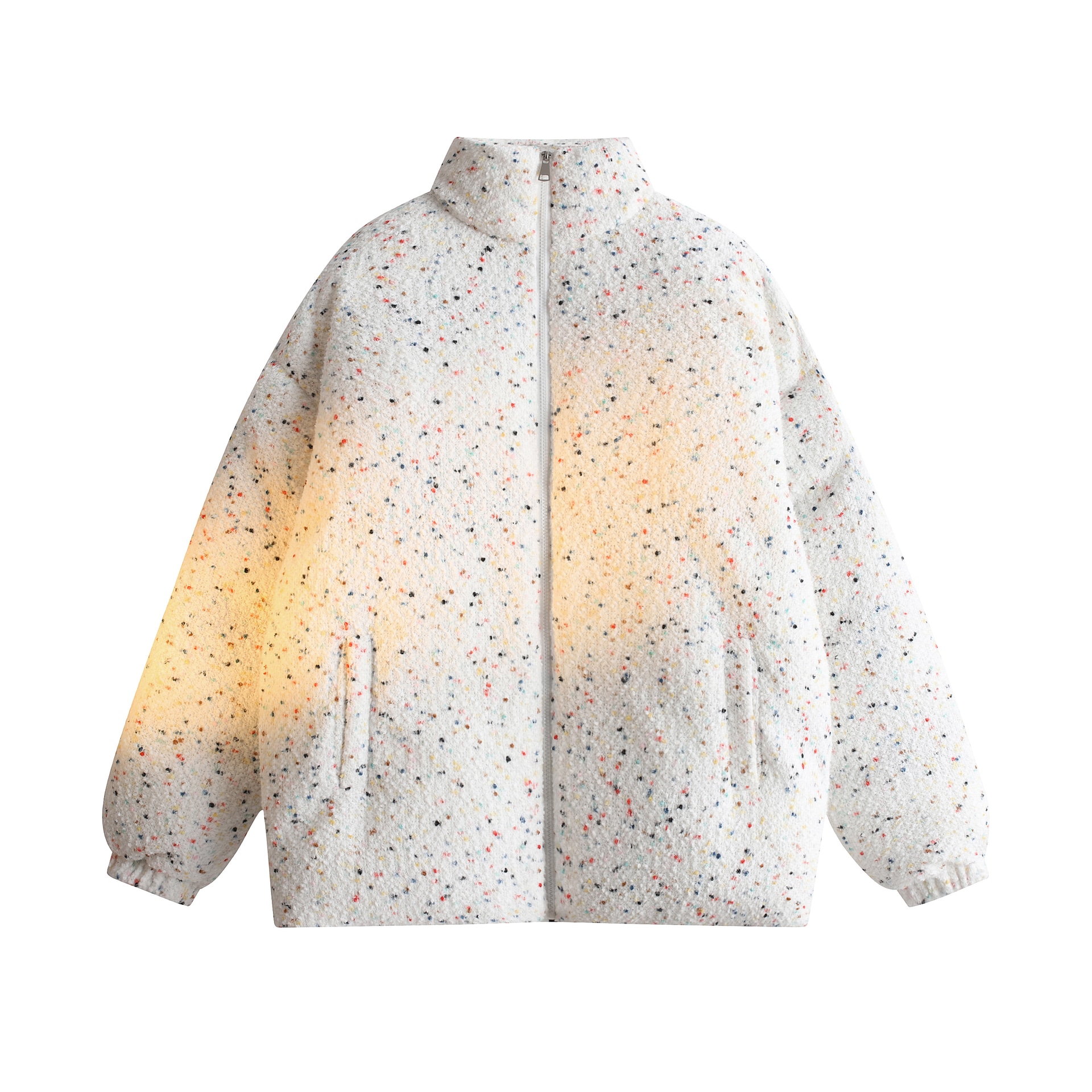 DAREASY Ice Cream Dot Puffer Jacket