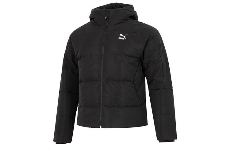 Puma Winterized Hooded Down Puffer Black