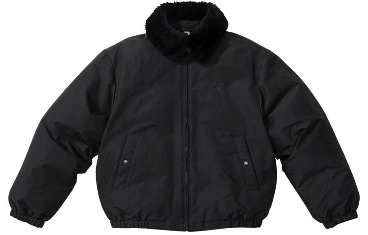 Supreme x Burberry Shearling Collar Down Puffer Jacket — фото 4