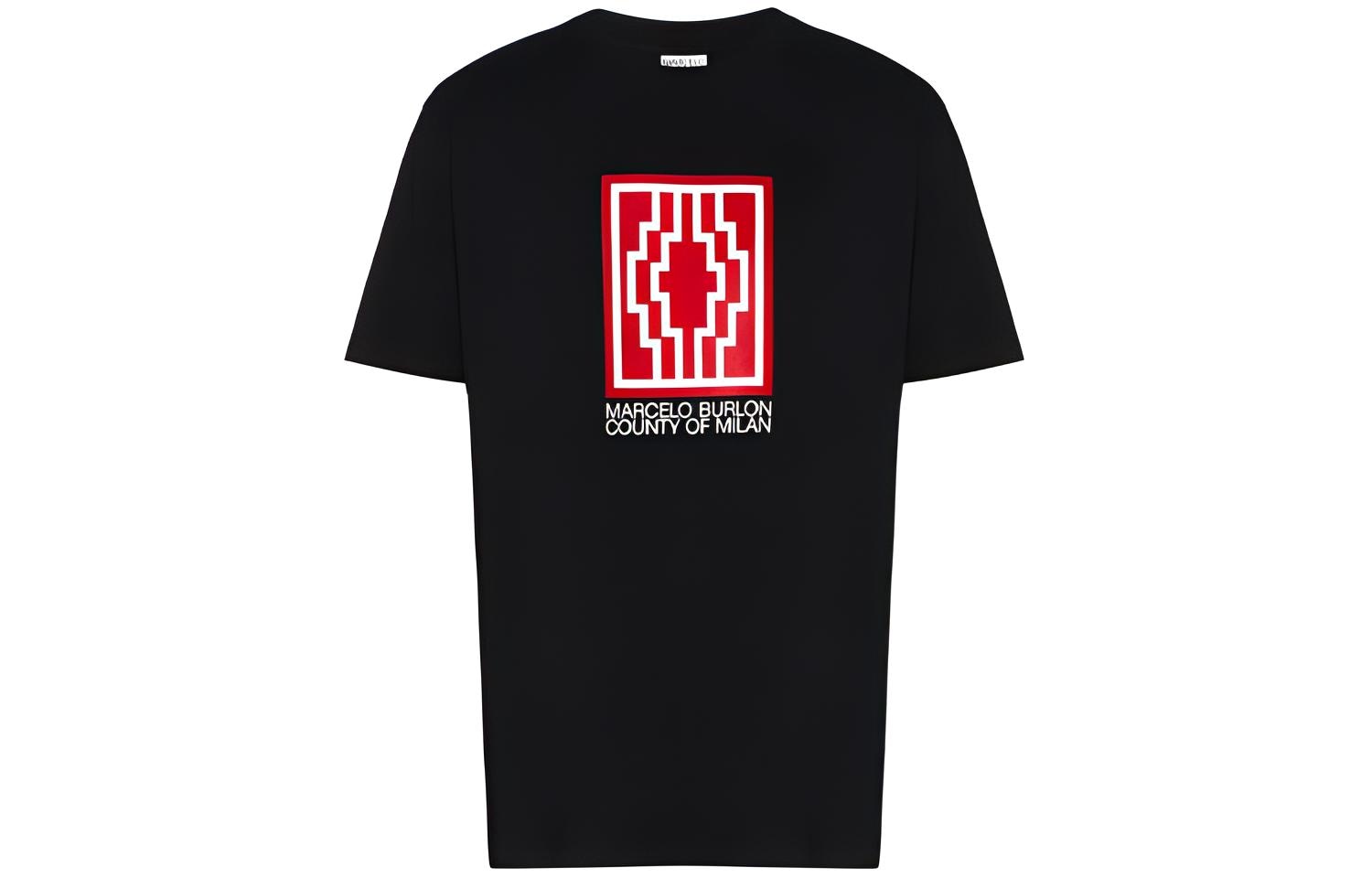Футболка Marcelo Burlon County Of Milan Marcelo Burlon Cross Print T-Shirt Black