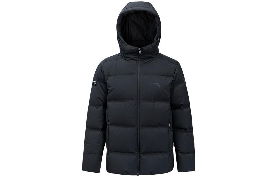 安踏 Anta Hooded Down Jacket Black