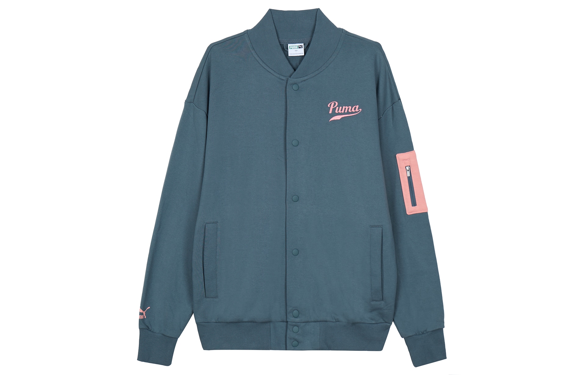 Куртка Puma Colorblock Letter Print Jacket Green