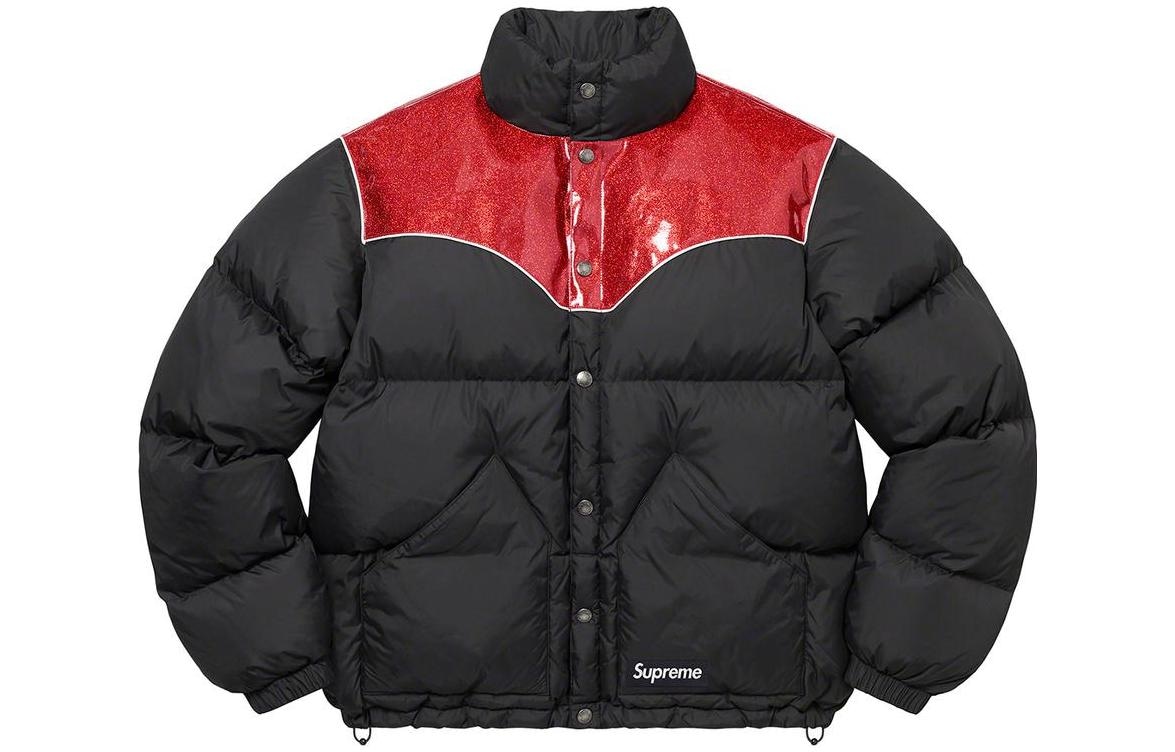Supreme FW22 Glitter Yoke Down Puffer Jacket