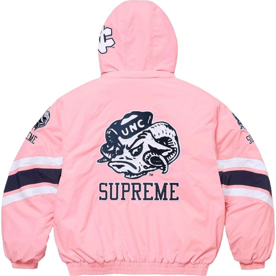 Supreme x Mitchell & Ness Hooded Stadium Jacket — фото 10