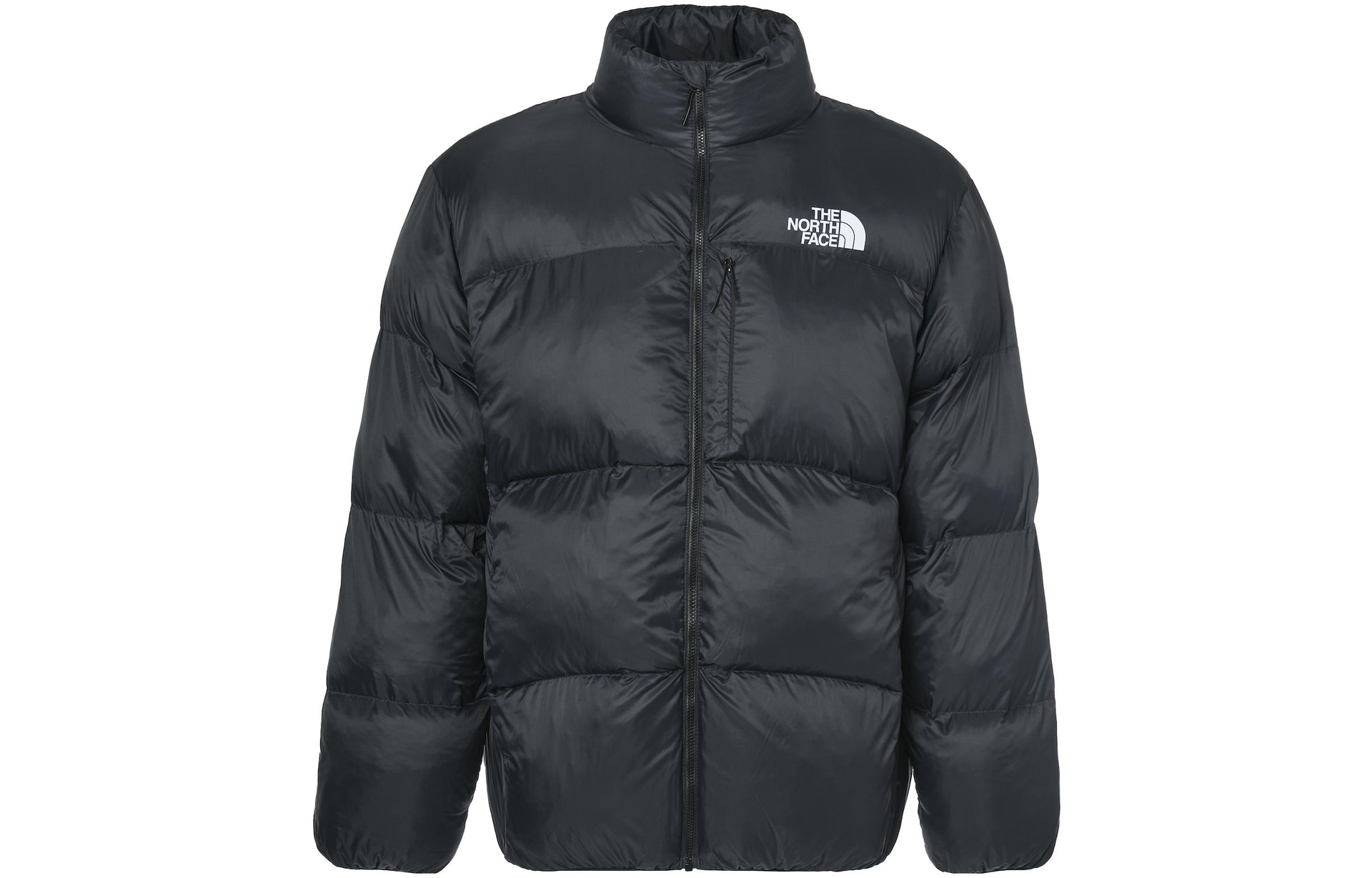 The North Face Logo Print Puffer Jacket Black