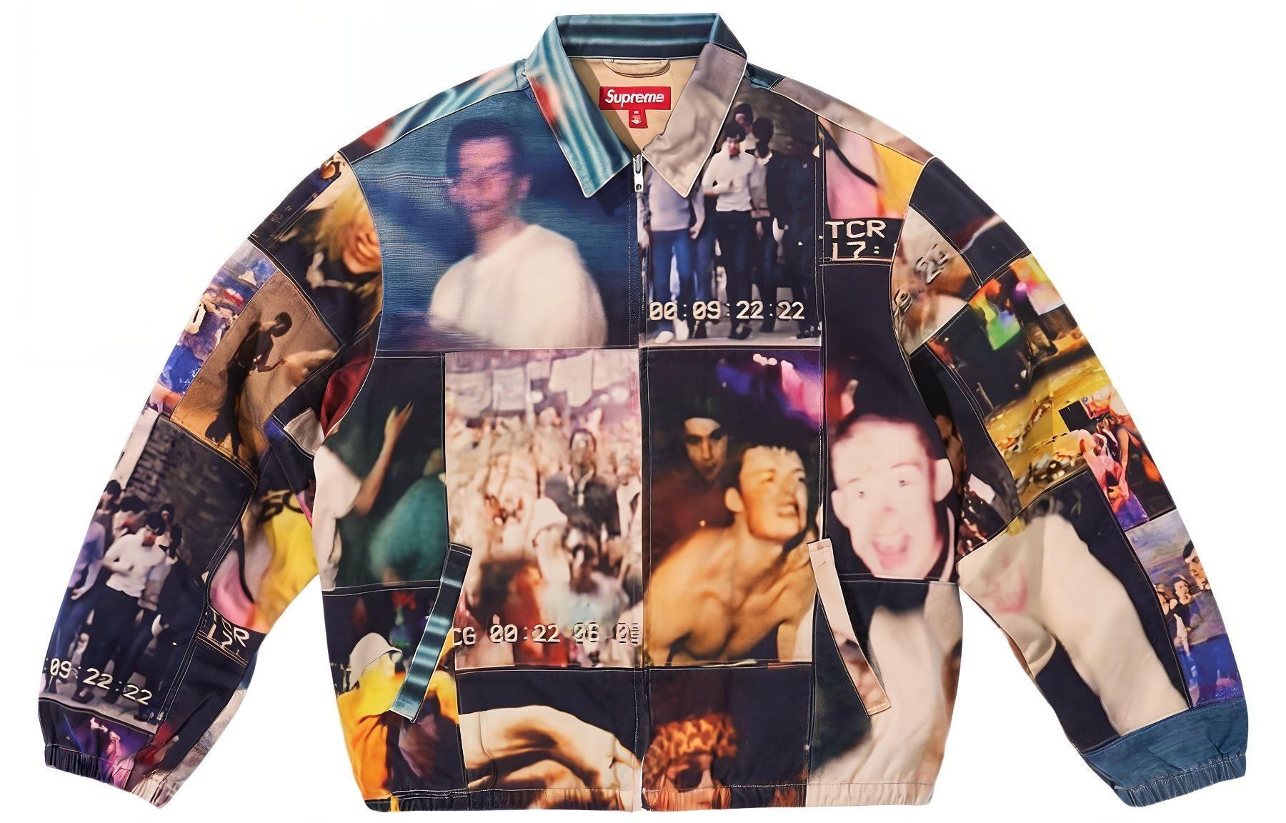 Supreme x Mark Leckey Hardcore Patchwork Harrington Jacket