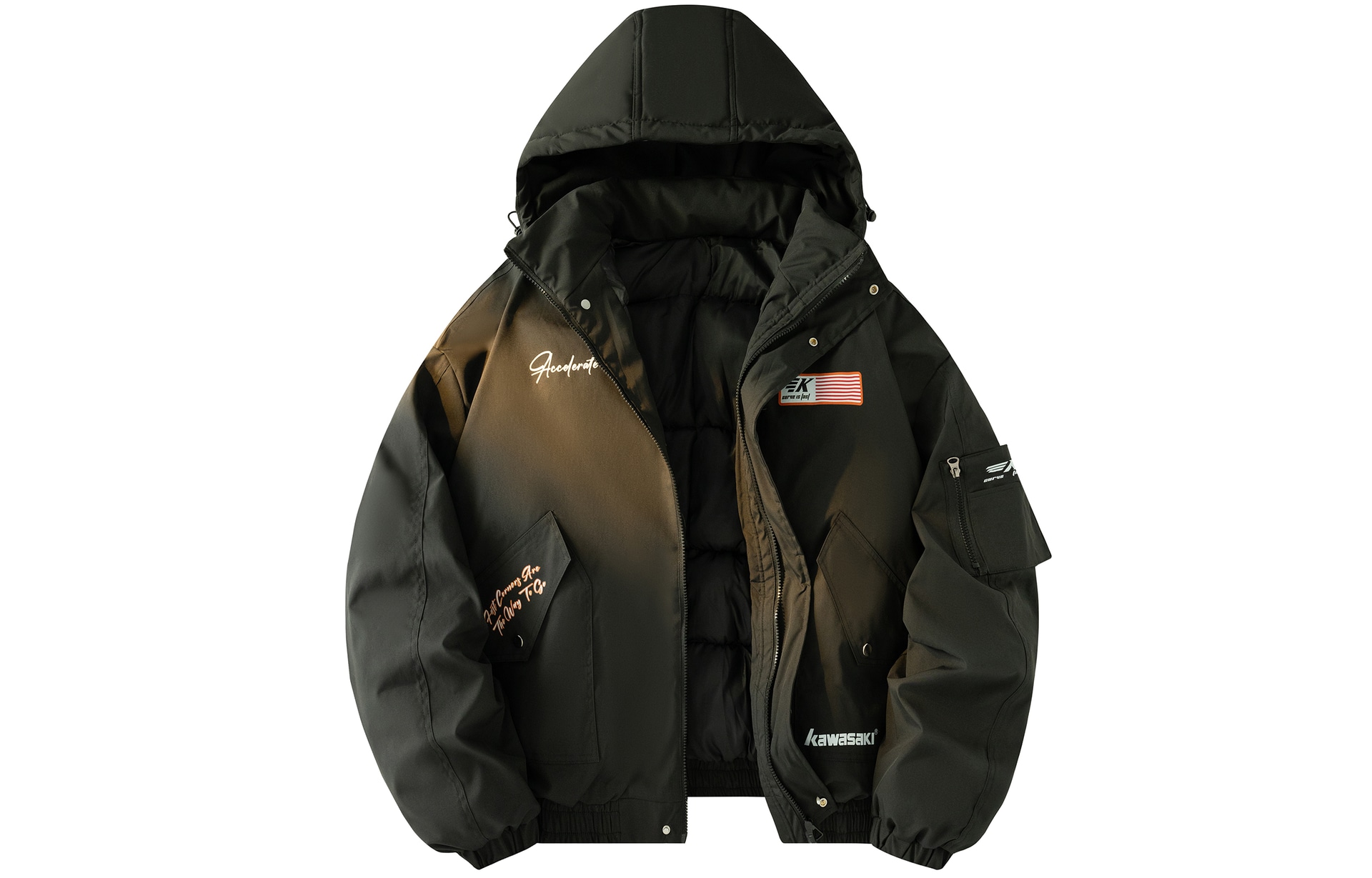 Kawasaki/川崎 Kawasaki Retro Pilot Hooded Jacket