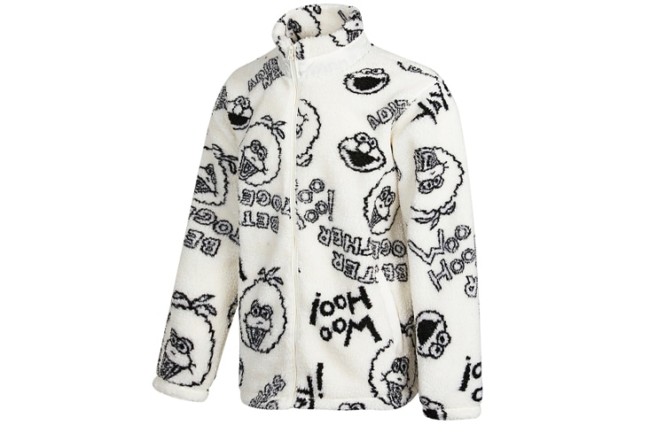 Adidas Neo Sesame Street Collaboration Fleece Jacket White