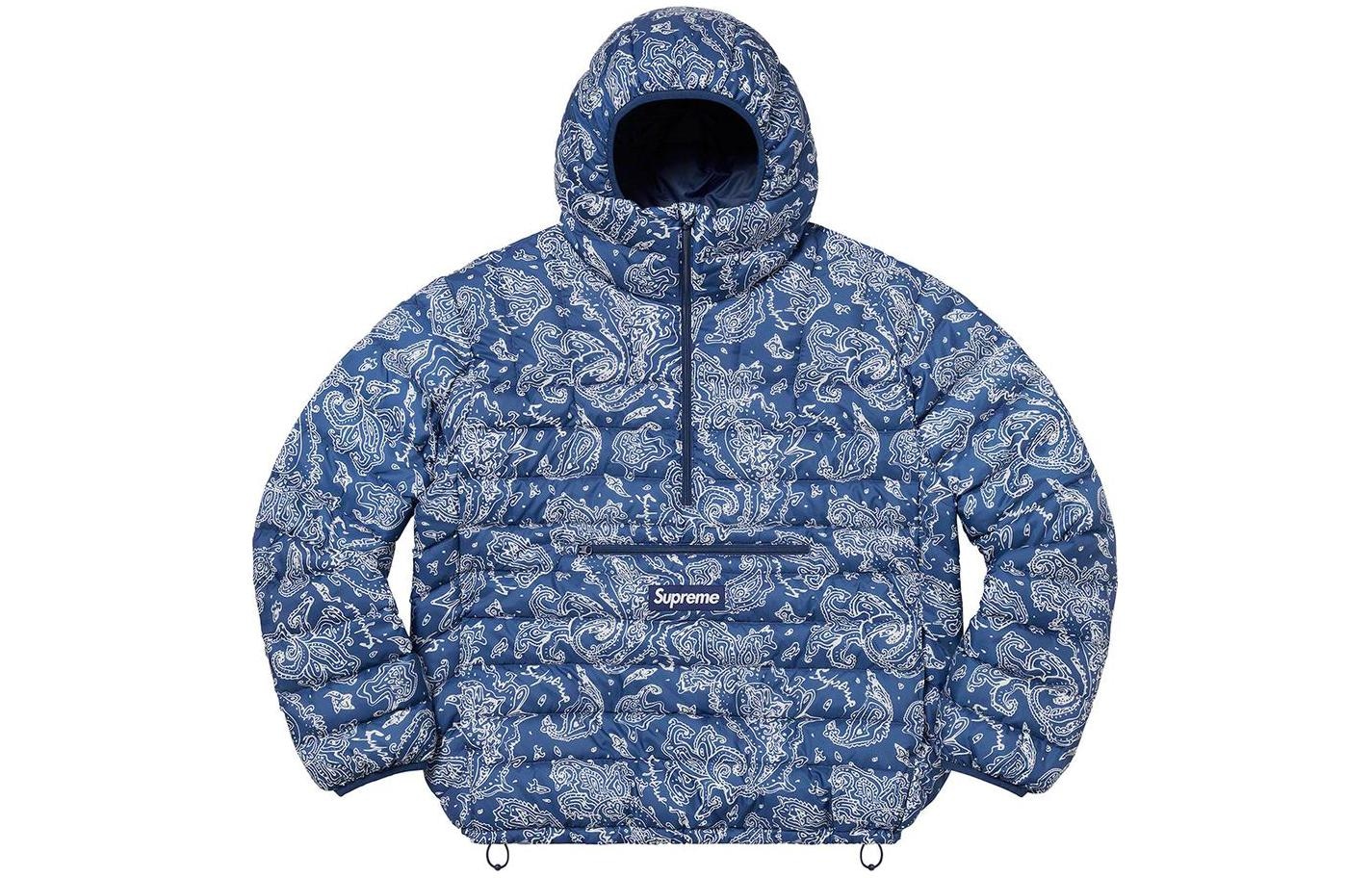 Supreme Micro Down Half Zip Hooded Pullover — фото 1