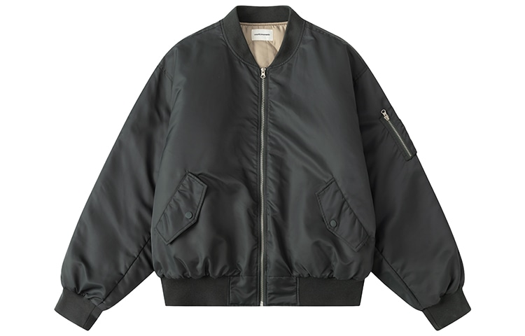 Country Moment Flight Jacket Deep Green Gray