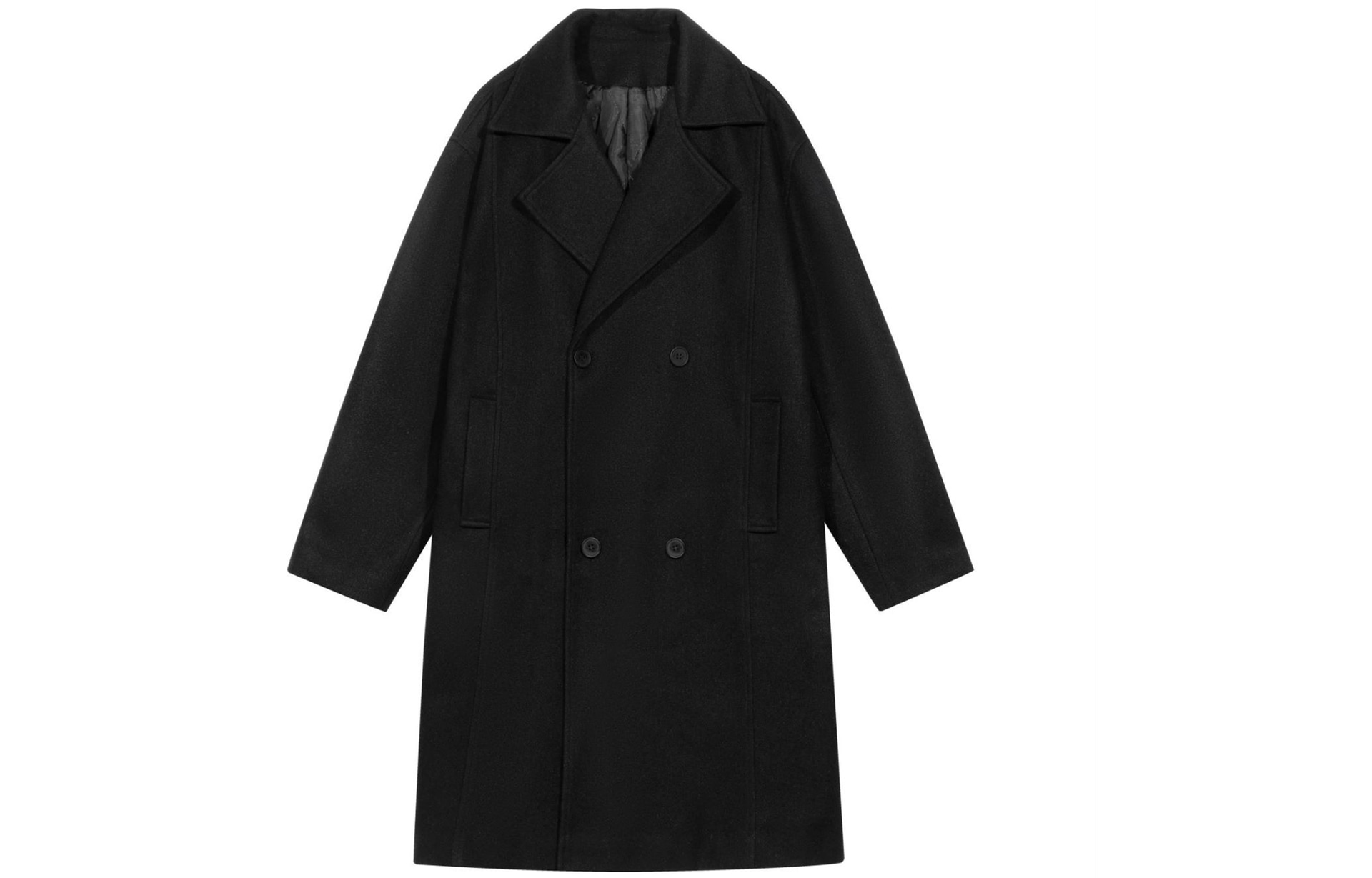 Kawasaki/川崎 Kawasaki Black Wool Coat