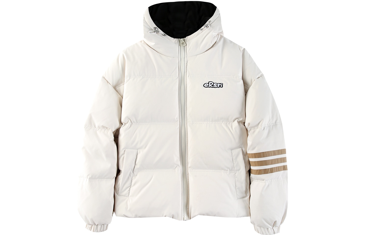 Er Basic Striped Hoodie Down Jacket — фото 4