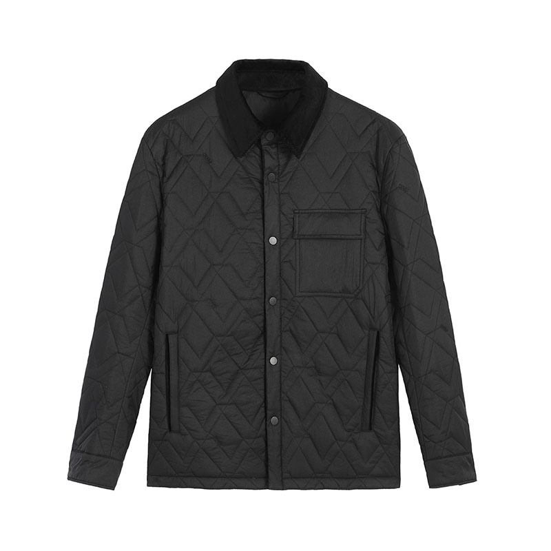 David Naman Quilted Jacket Black