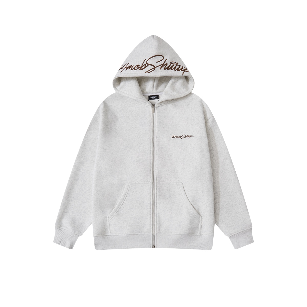 404MOB GANG Hoodie White Grey