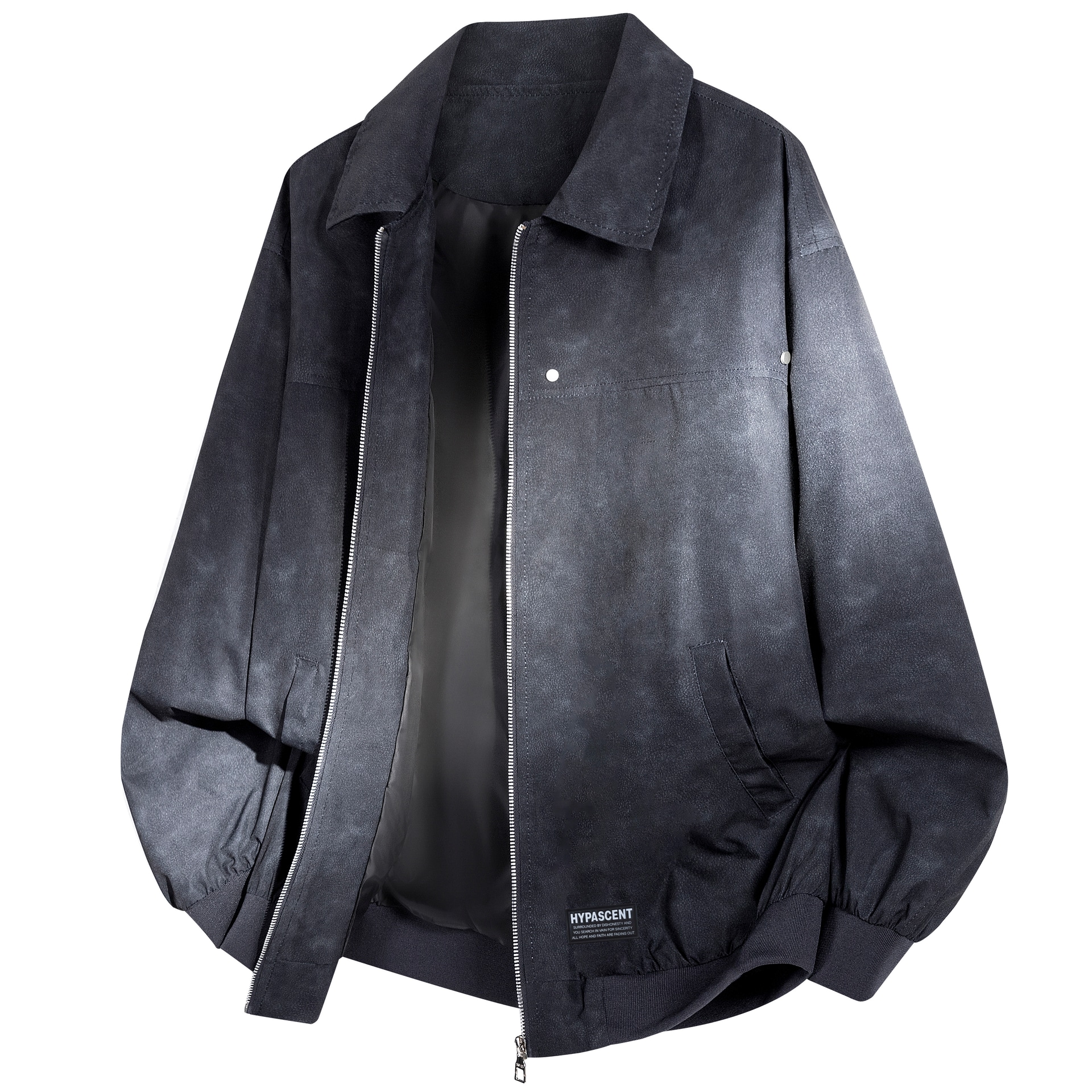 HYPASCENT PU Leather Zipper Jacket