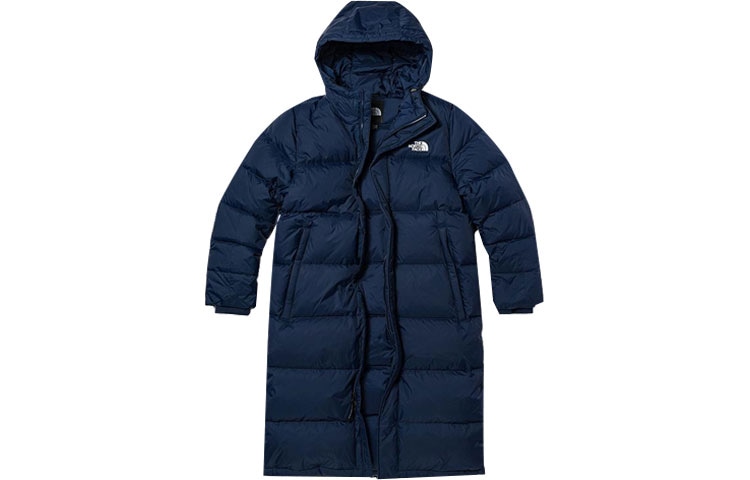 The North Face Logo Zip Hoodie Blue