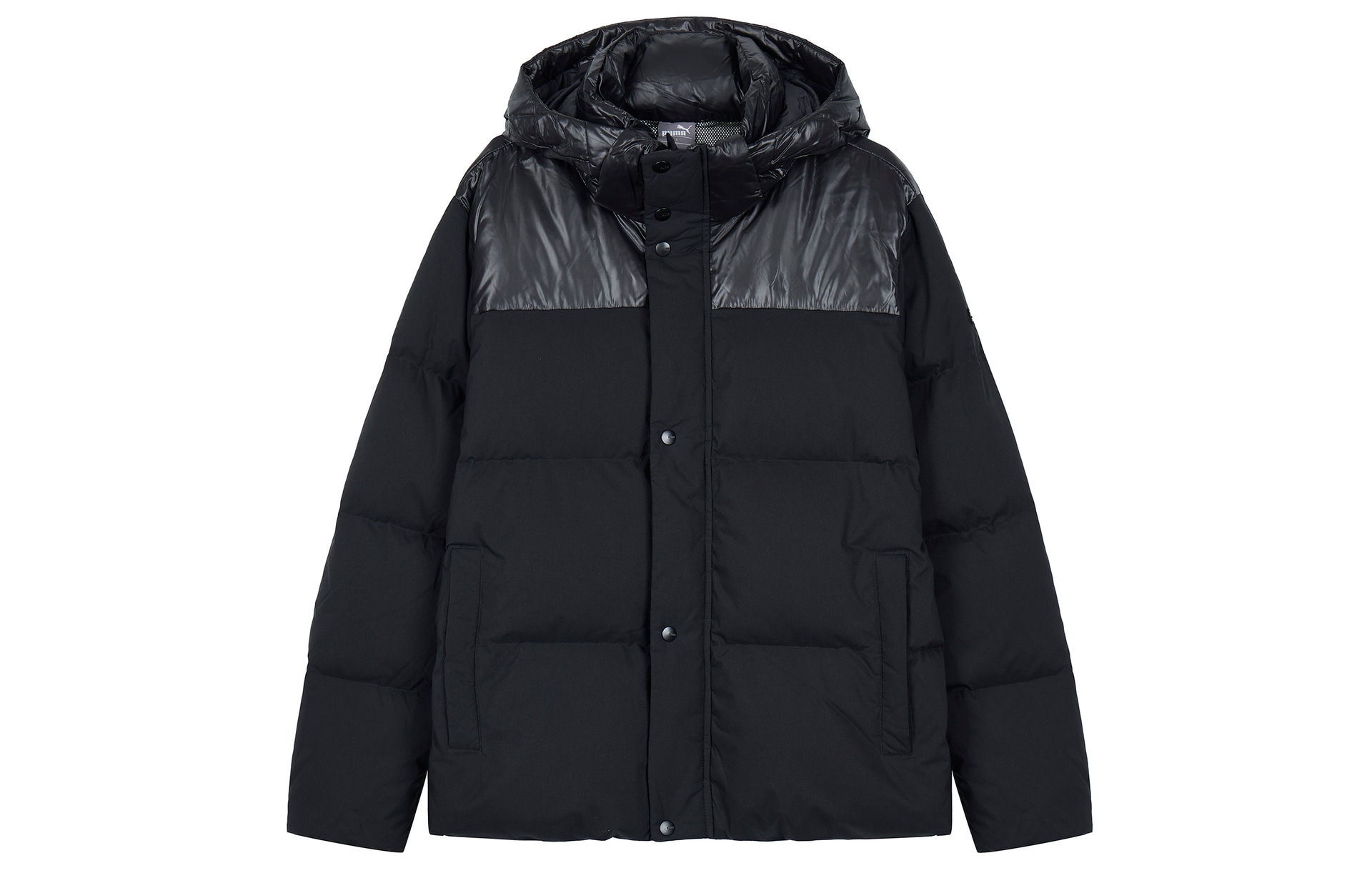 Puma Hooded Puffer Jacket Black