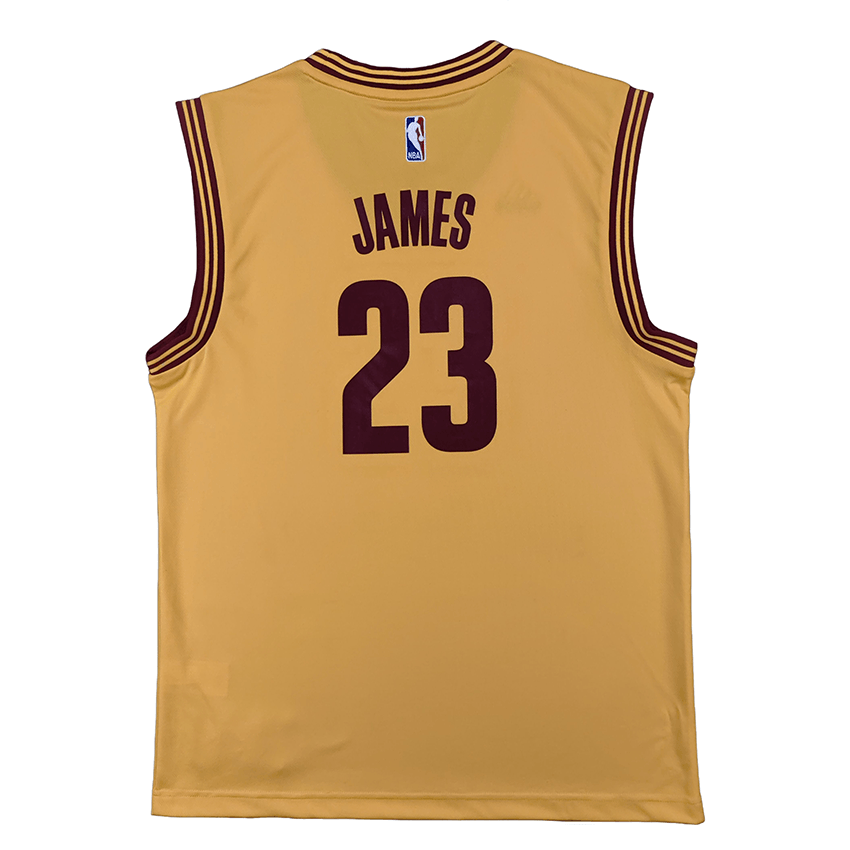 Adidas x NBA Cleveland Cavaliers LeBron James Jersey Tank Yellow — фото 1