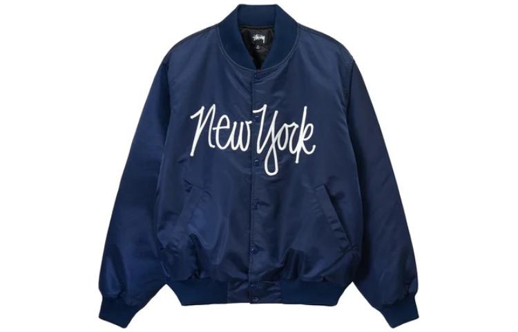 Stussy LA Chapter Satin Varsity Jacket — фото 2