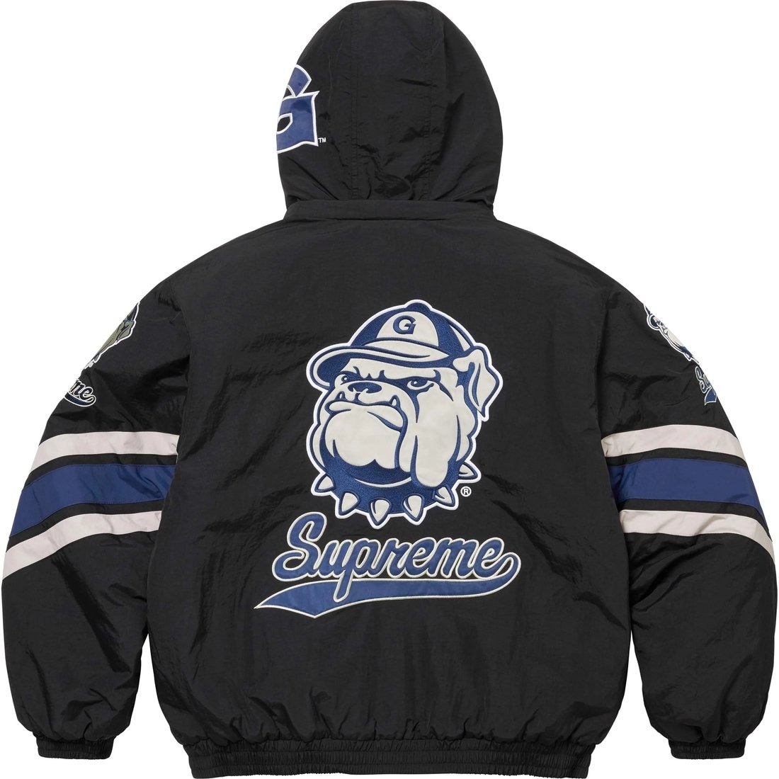 Supreme x Mitchell & Ness Hooded Stadium Jacket — фото 5