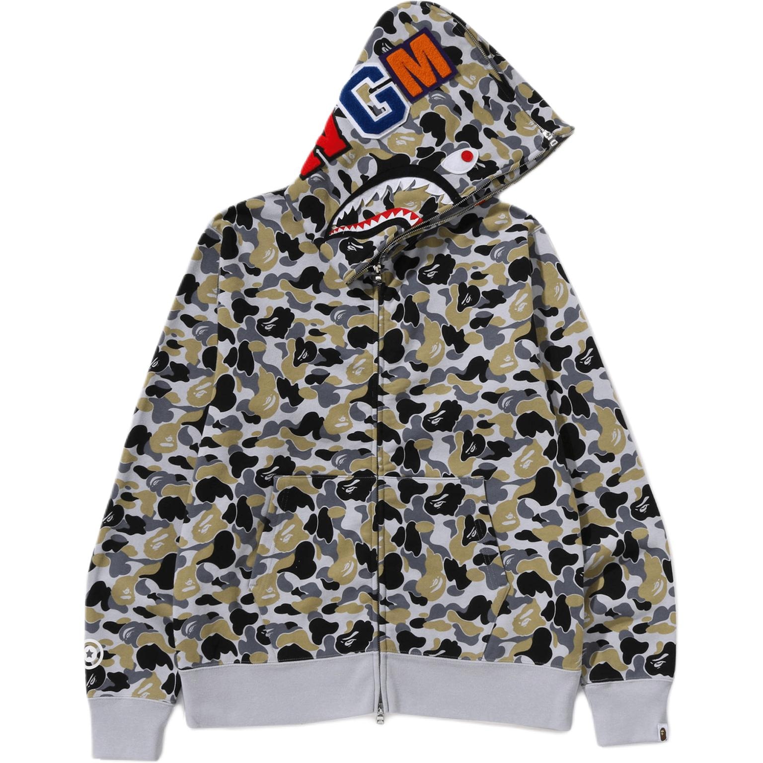 A BATHING APE BAPE Shark Camo Hoodie