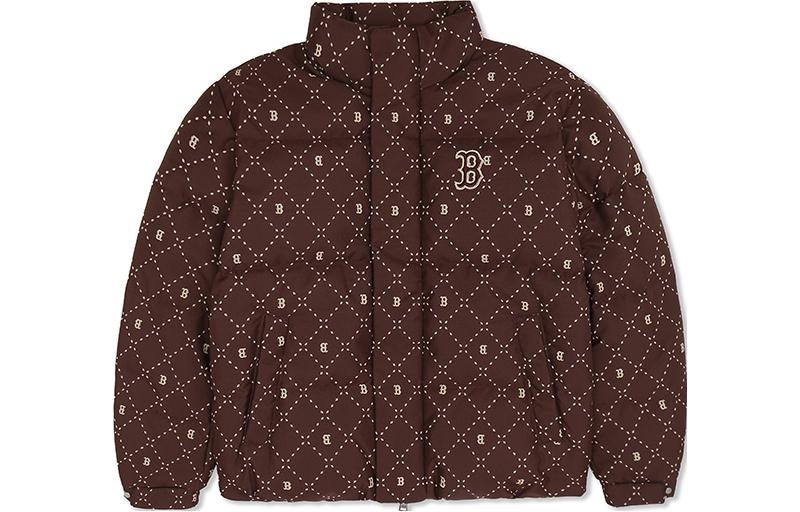 MLB 23FW Boston Red Sox Diamond Down Jacket Mallard Brown