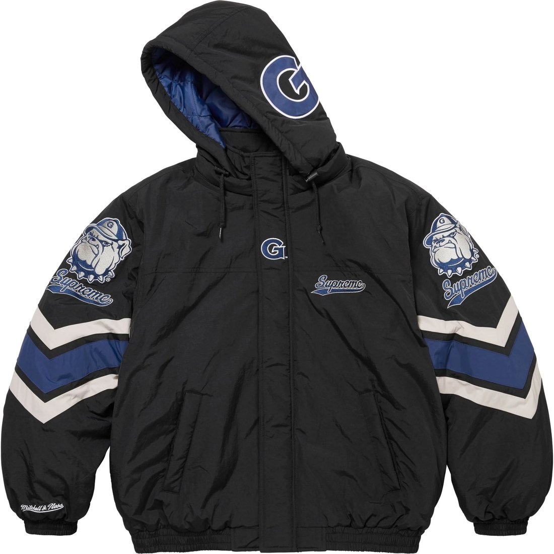 Supreme x Mitchell & Ness Hooded Stadium Jacket — фото 6