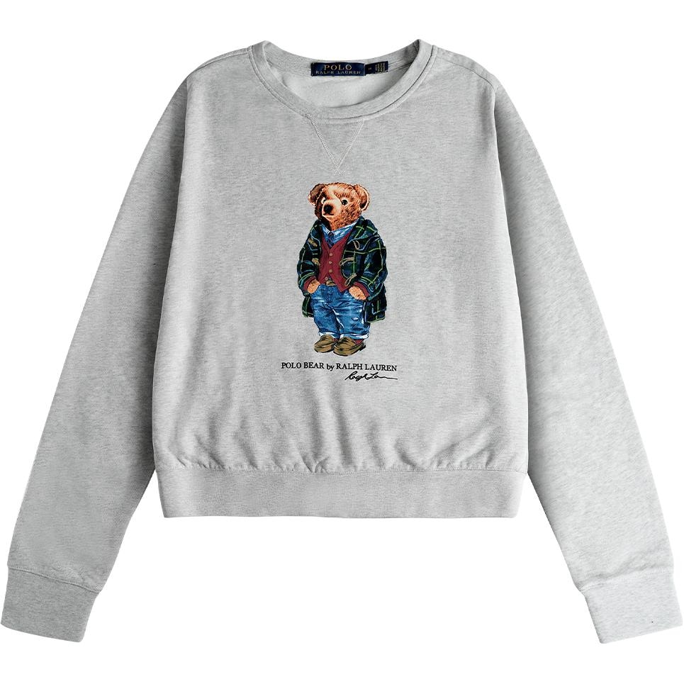 Polo Ralph Lauren Bear Signature Crewneck Sweatshirt Gray